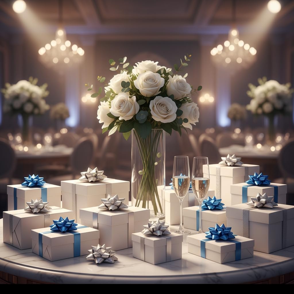 Fansoftiks 50 Pcs Colorful 1 Inch Gift Bows Mini Christmas Bows Metallic Star Bows Party Gifts Wrapping Bows Adhesive Holiday Presents Bows for Valentine's Day, Gift Wrapping Supplies - Image 9