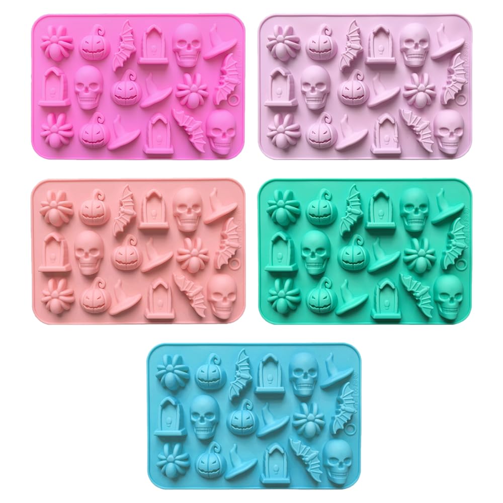 Moule silicone Halloween 18 cavités antiadhésif pour démoulage facile