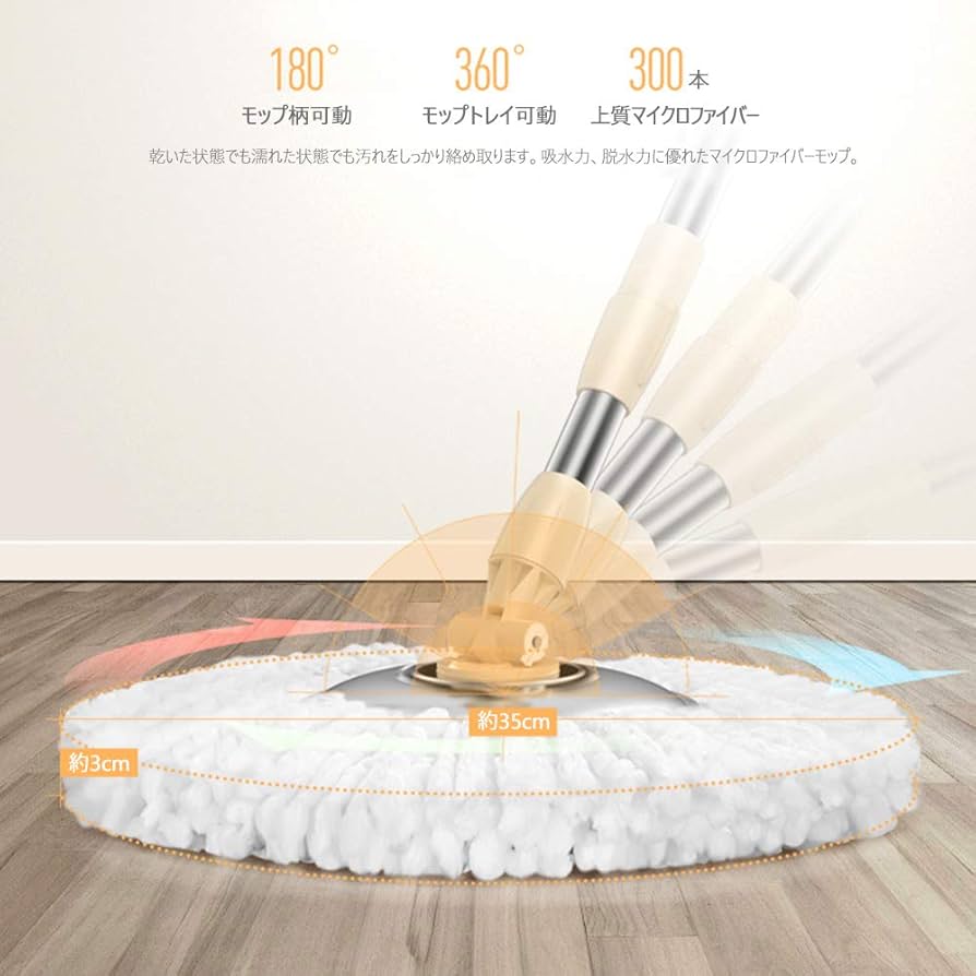 Amazon｜Voidea回転モップ トルネード回転モップ 掃除セット