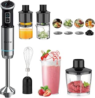 8 in 1 Hand Blender 1500W 5 Speed