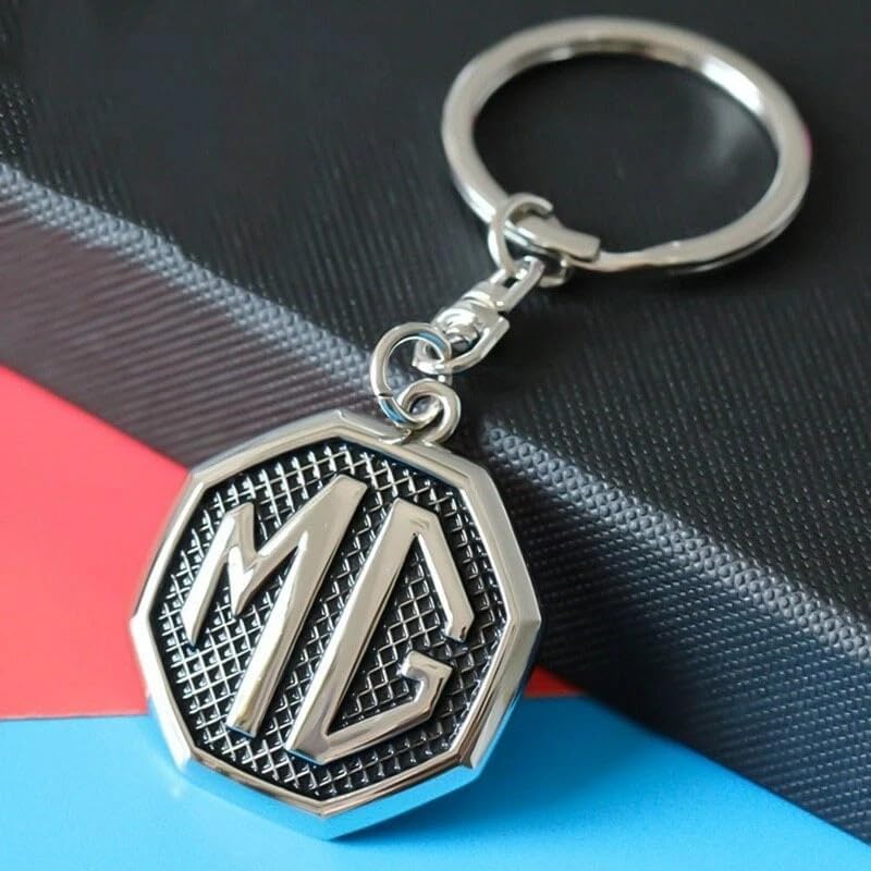 1pc Fit MG Car Logo Keychain Keyring,Car Key Chain Key Ring Replacement for Car Key Fob,Car Key Fob Accessory Men image 4