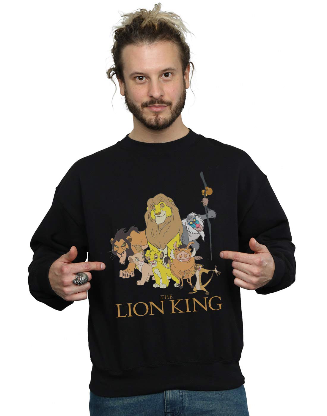 Absolute Cult Men's Black Disney The Lion King Group Sweatshirt XXXX-Large