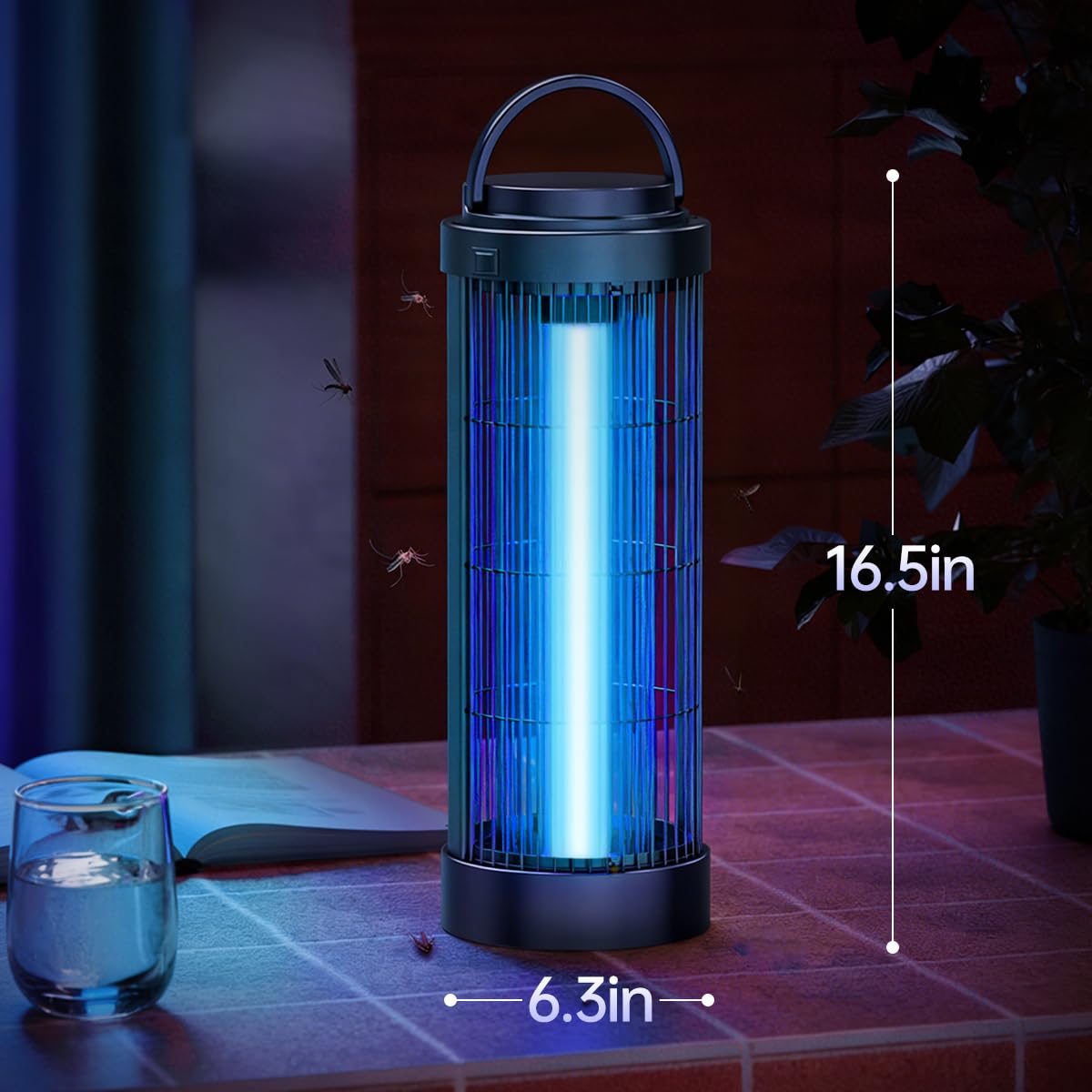 Bug Zapper Outdoor Elektrischer Mücken- & Fliegenvernichter mit 36W UV-Licht, Großer Plug-In Bug Zapper für Fliegende Insekten, Indoor Outdoor Fliegenfalle für Terrasse, Hinterhof, Garten