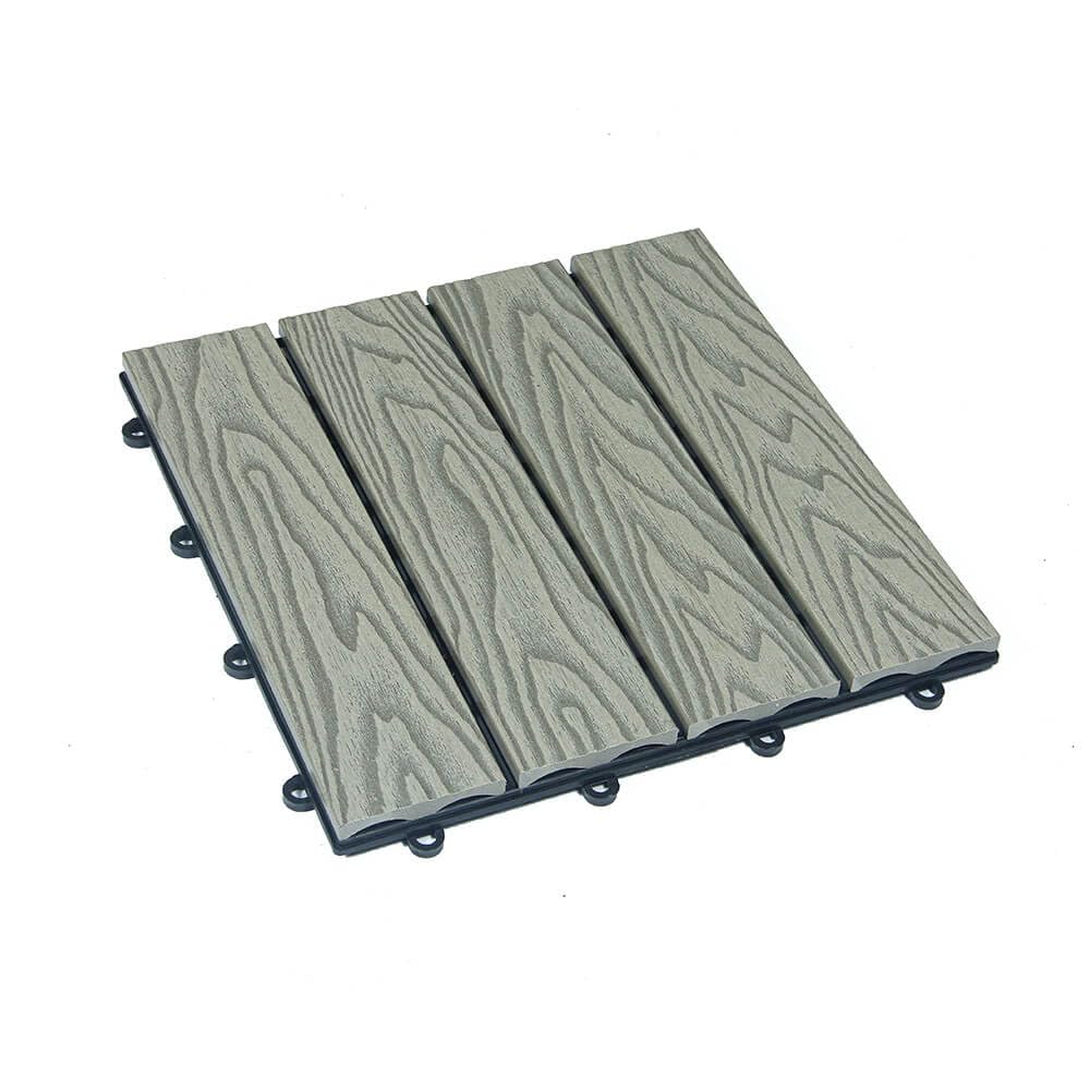 Home Deluxe WPC Klickfliesen BAVARO PREMIUM – Antikholzoptik, 10 m²