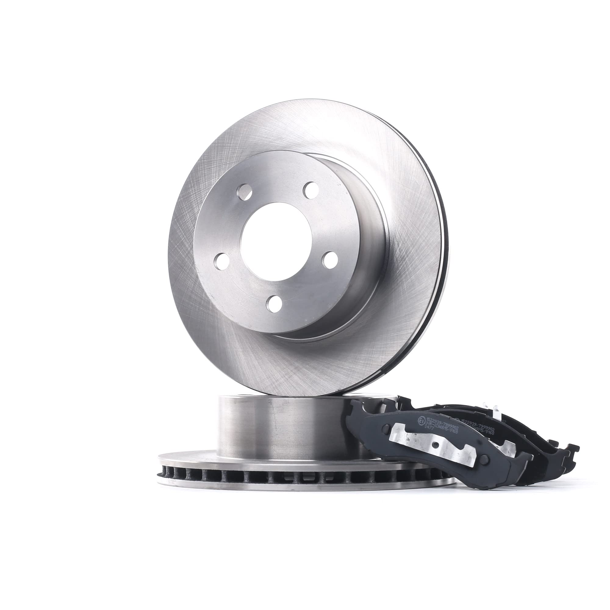 RIDEX 3405B1057 Juego para eje Kit de discos de freno y pastillas Delantero con clip de émbolo Compatible con JEEP Grand Cherokee I ZJ, ZG