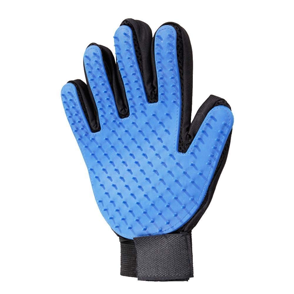 DeoDap Animal Massage Hair Removal Grooming True Touch Shedding Cleaning Brush Comb Bath Gloves (Medium, Blue) (B07V472S7T) Amazon Price History, Amazon Price Tracker