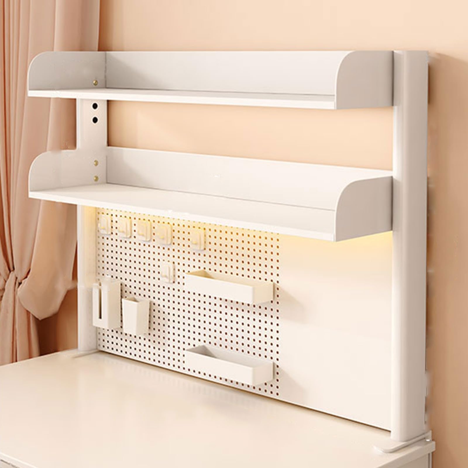 Dorm bookshelf,clamp On Desk Organizer Shelf,Desk Privacy Panel,Desktop bookshelf,Desktop Storage Shelf,lift desk bookcase,Clamp On Desk Pegboard,