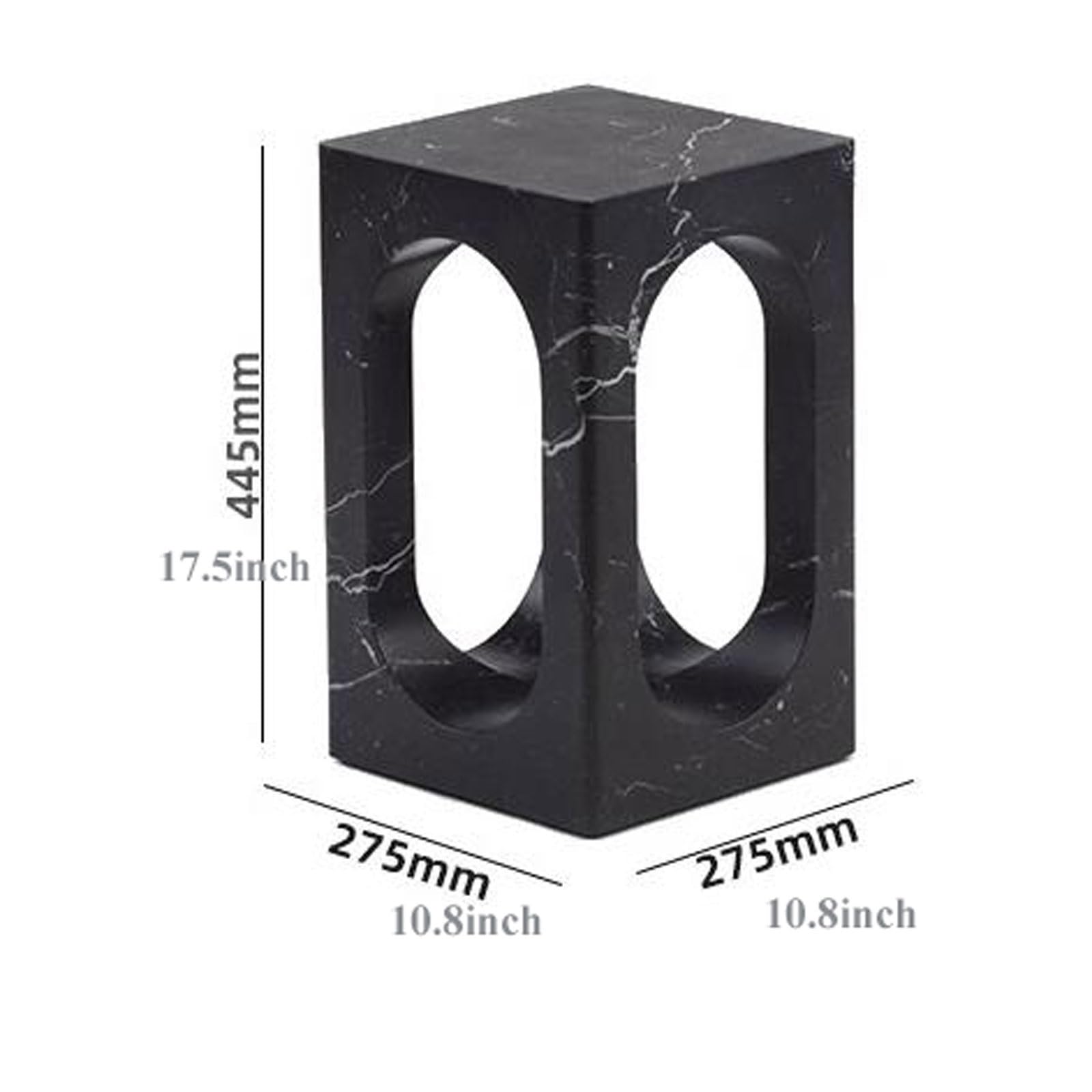 eexbz Sofa Small Square End Table for Narrow and Small Space, 2-Tier Accent Couch Beside Table, Modern Side Table Corner Sofa Table Nightstand for Living Room Bedroom Sofas for Living Room