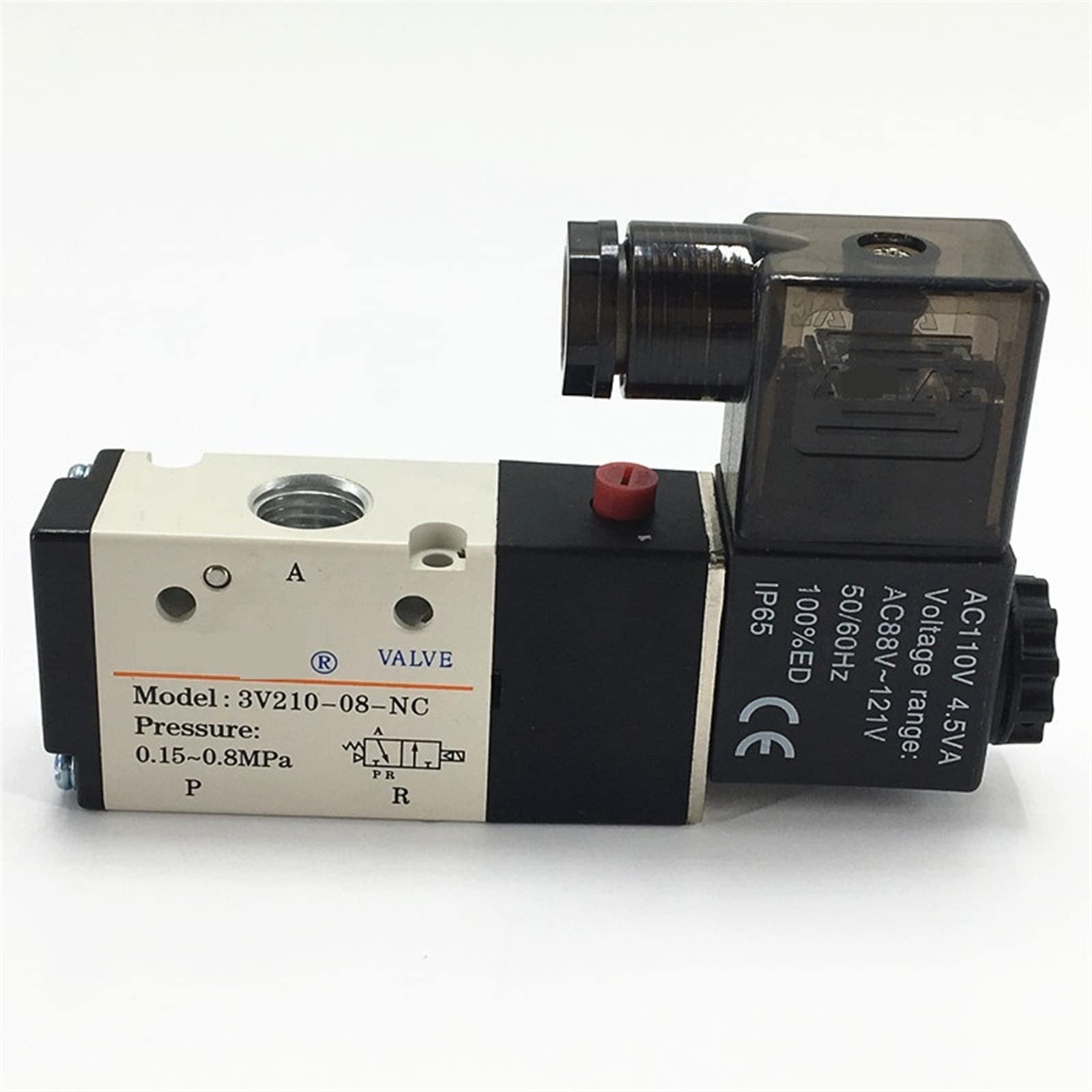 IEUMJNAT 3V210-08-NC 3V210-08-NO 3V210-08 3V210-06 AIRTAC Pneumatic Solenoid Valve 3V210 Series 1Pcs(3v210-08-nc Ac110v)