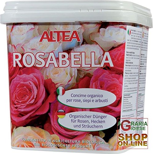 ALTEA ROSABELLA CONCIME ORGANICO PER LA COLTIVAZIONE DELLE ROSE, SIEPI E ARBUSTI IN CONFEZIONE DA 3,5 KG