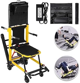 GLJY Escalera eléctrica Silla de Ruedas con orugas Escalera Plegable con Pilas Silla de evacuación Ayuda de Movilidad Plegable: Puede ser como Dispositivos de elevación Camilla