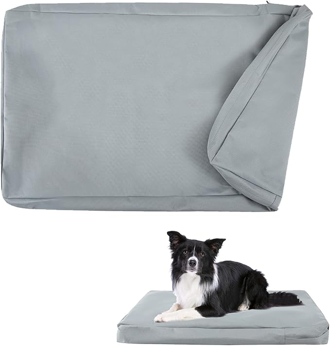 Review Waterproof Dog Bed Cover,Dog Crate Pad Cover with Zipper,Oxford Dog Bed Sheets,Pet Bed Cover Hair Easy to Remove,Dog Bed Covers Replacement Washable (Gray #1, 29 * 18 * 3.5inch) Review Waterproof Dog Bed Cover,Dog Crate Pad Cover with Zipper,Oxford Dog Bed Sheets,Pet Bed Cover Hair Easy to Remove,Dog Bed Covers Replacement Washable (Gray #1, 29 * 18 * 3.5inch)