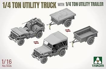 Amazon | タコム 1/16 アメリカ陸軍 1/4トン ユーティリティトラック