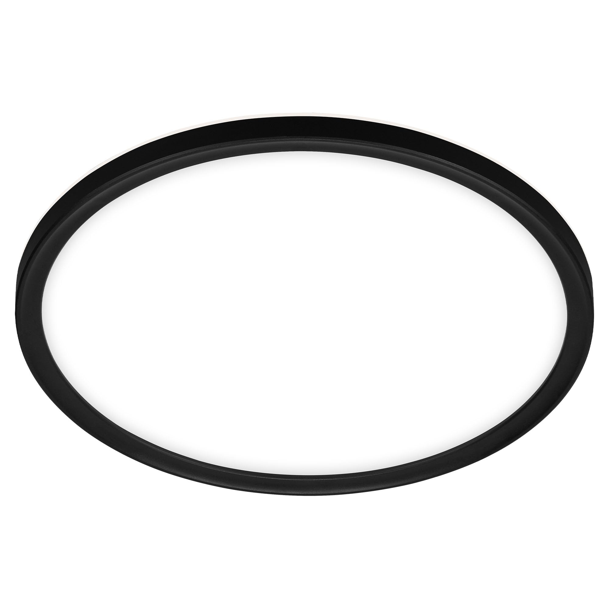 BRILONER Leuchten – LED Bad Deckenleuchte mit Backlight, IP44 LED Badezimmerlampe, ultraflach, neutralweißes Licht, Schwarz, 420x35 mm (DxH)