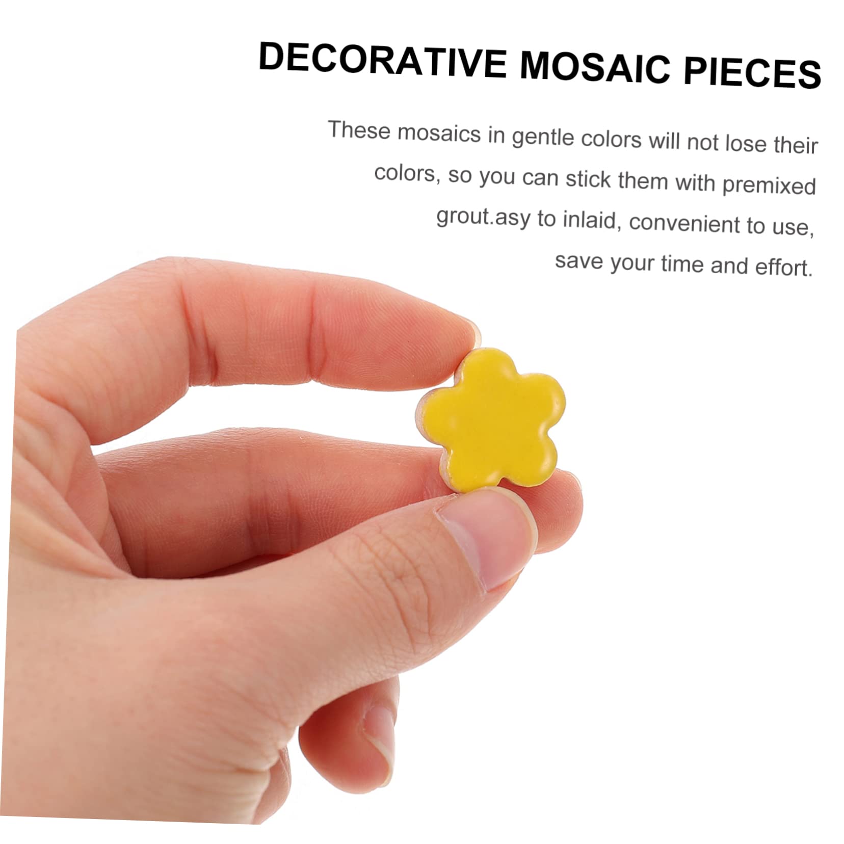SHINEOFI 3piezas Mosaico De Cerámica Diy Bolsa De Piezas Para Manualidades Decoración De Teselas Coloridas Para Proyectos Creativos