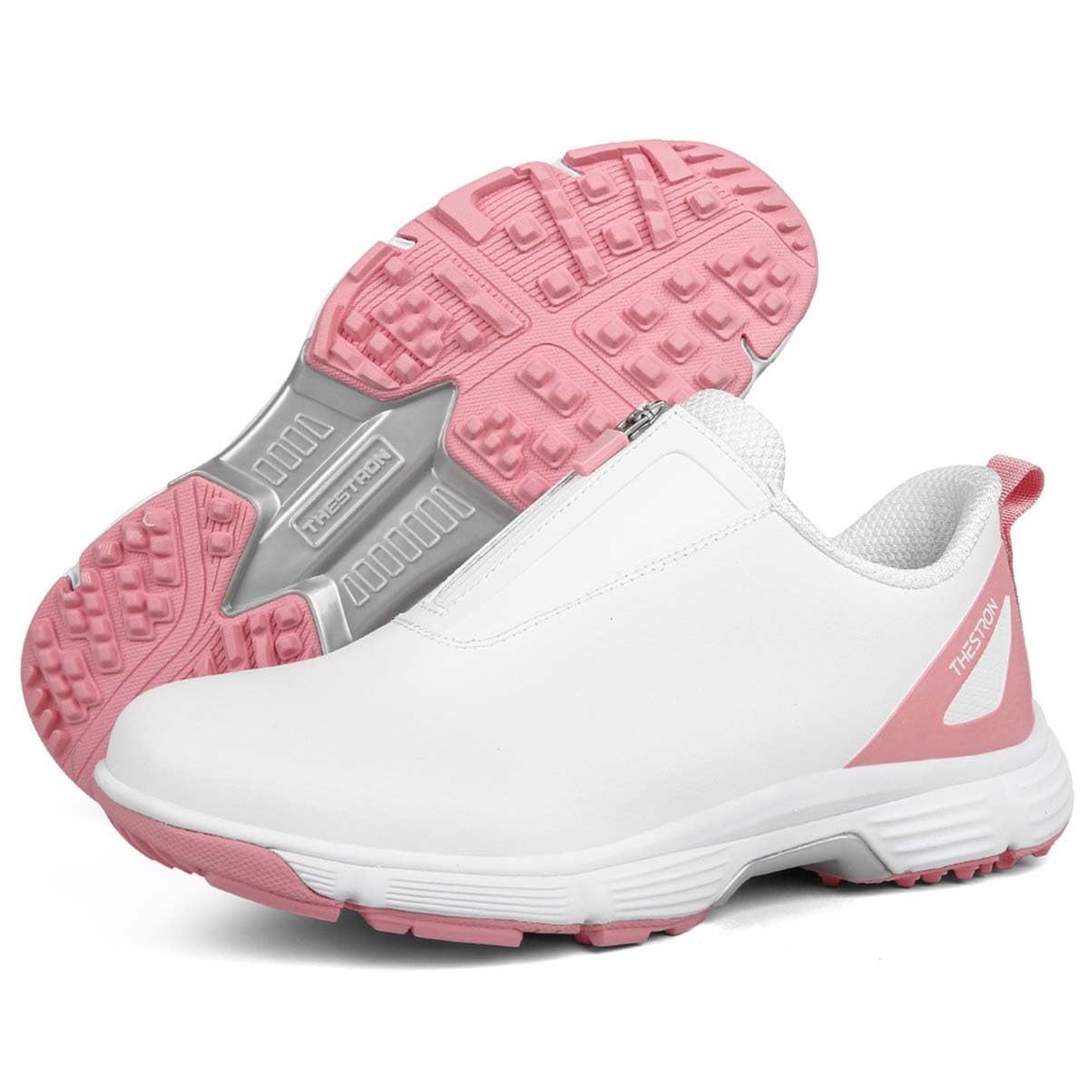 Zapatos de Golf Impermeables para Mujer Sin Clavos | Zapatillas De Entrenamiento De Golf, Resistentes Al Agua, Ligeras, Cómodas, Transpirable, Antideslizante, Exteriores