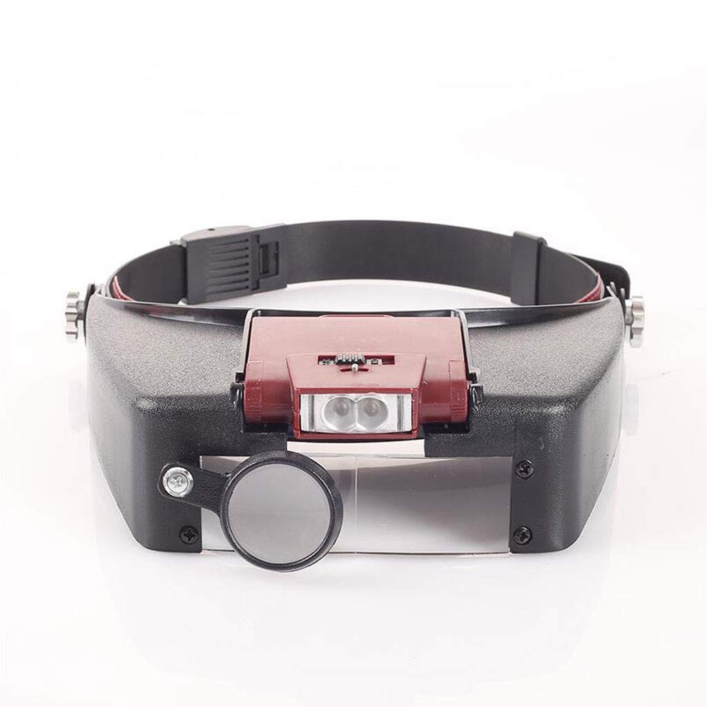 Meichoon LED Licht Vergrootglas Hoofd Gemonteerde Vergrootglas 8X 15X 23X Handsfree voor Hobby's Lezen Horloge Reparatie Sieraden Identificatie UC44