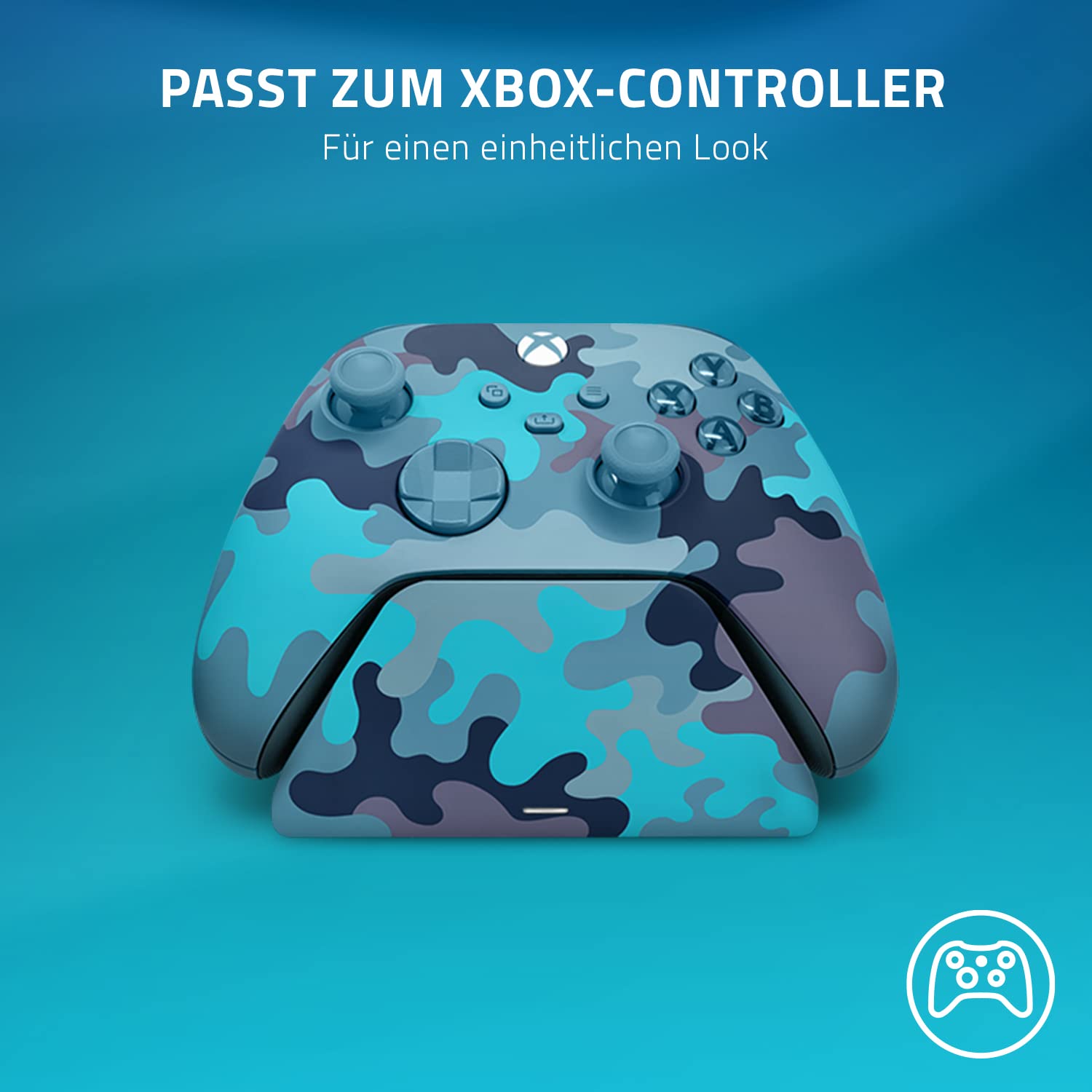 Razer Universelle Schnellladestation - Schnellladegerät für Xbox-Controller (Universelle Kompatibilität, Magnetkontaktsystem, Passend zu jedem Xbox-Controller) Mineral Camo