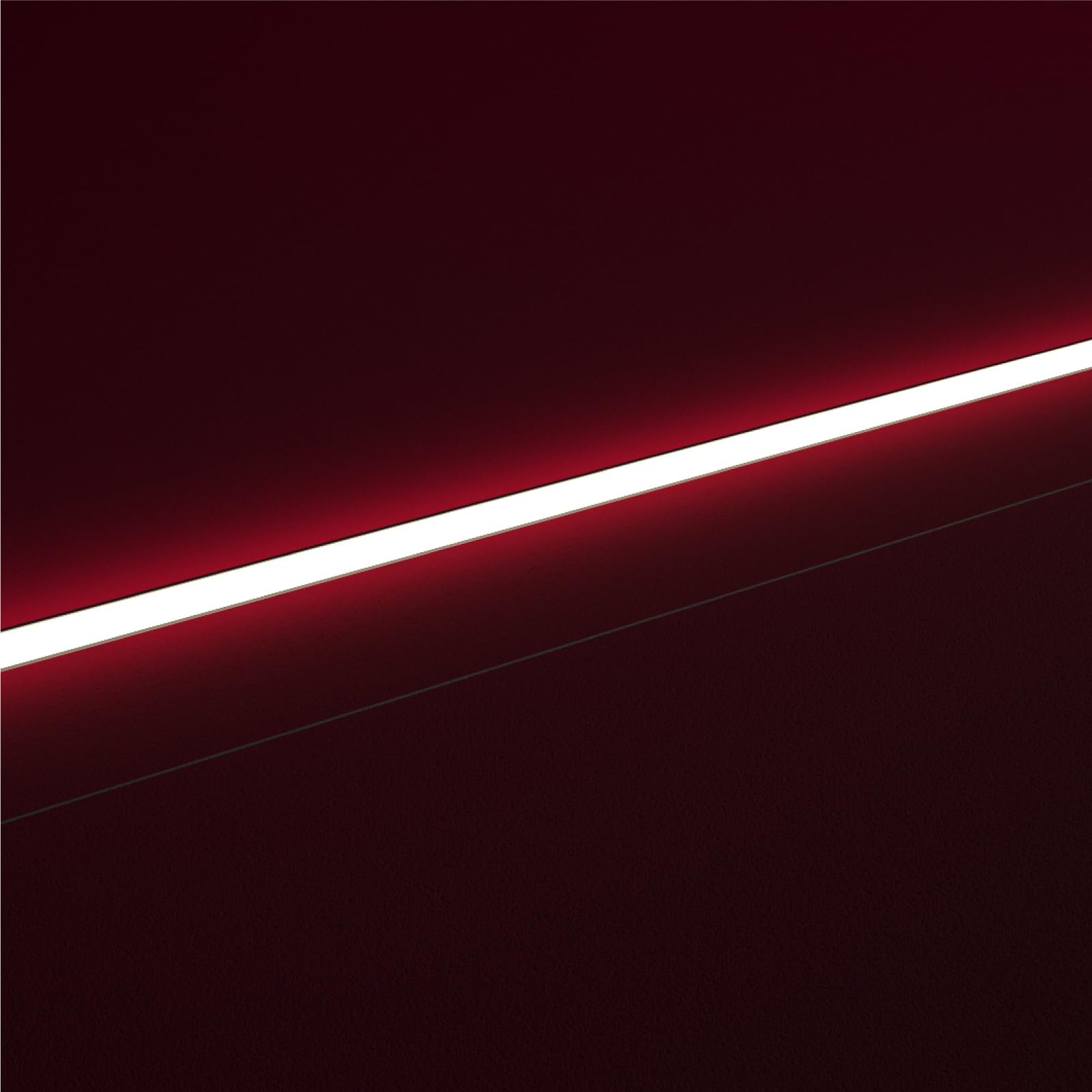 Eurocali Profilo Alluminio per Strisce LED Integrato nel Cartongesso - spessore 12,5mm - Facile da Montare - Gomma di Protezione Stuccatura - Conf. da 5 pezzi 2mt x 12cm