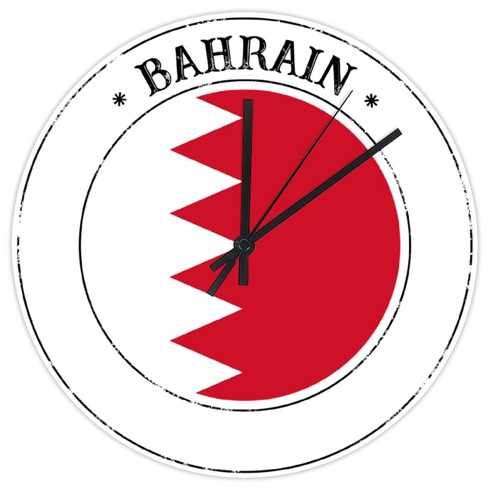 Horloge murale Bahreïn silencieuse de 30 cm pour décoration de salon