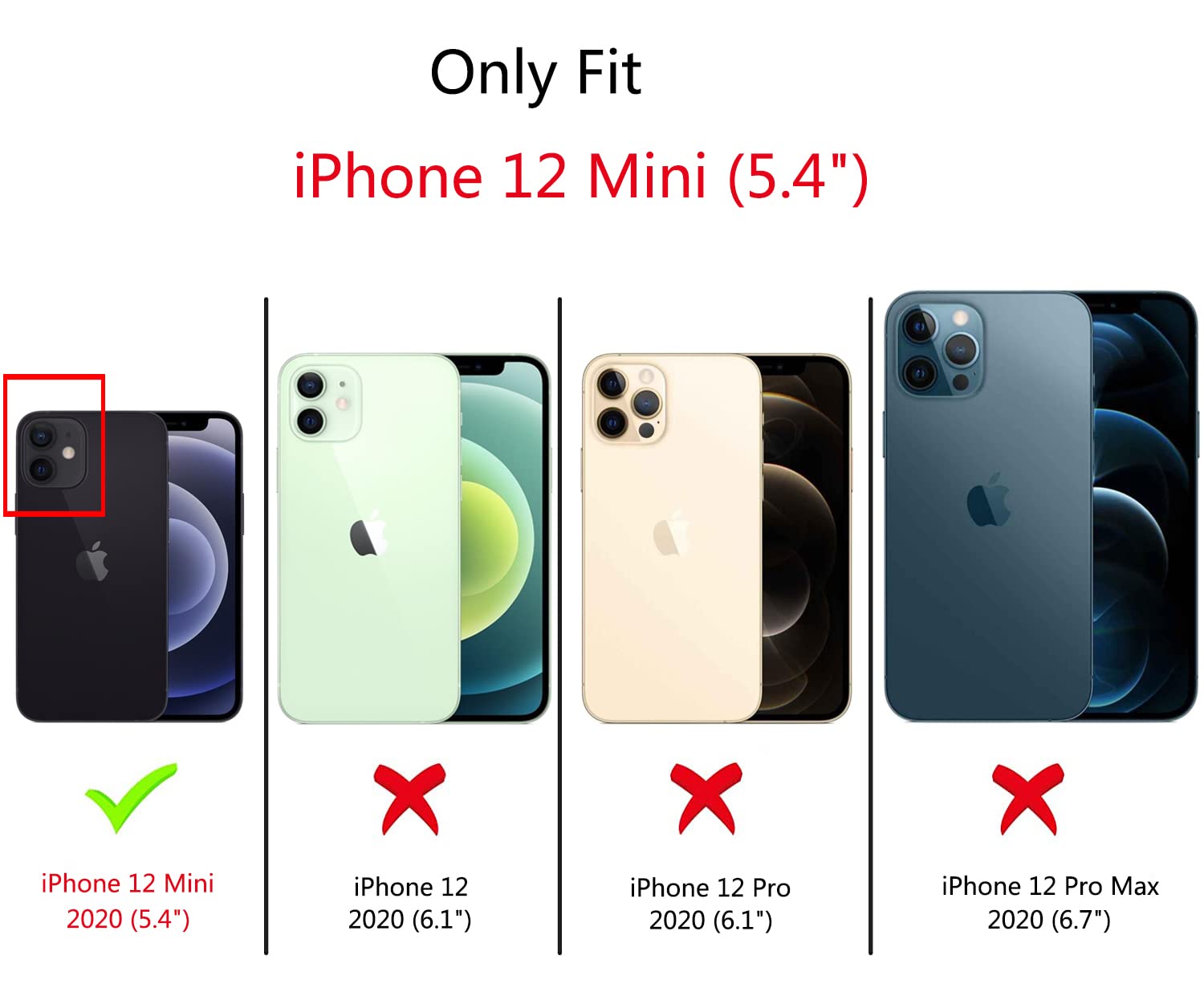 Amazon.com: KUMTZO Compatible with iPhone 12 Mini Case, Cute Cream
