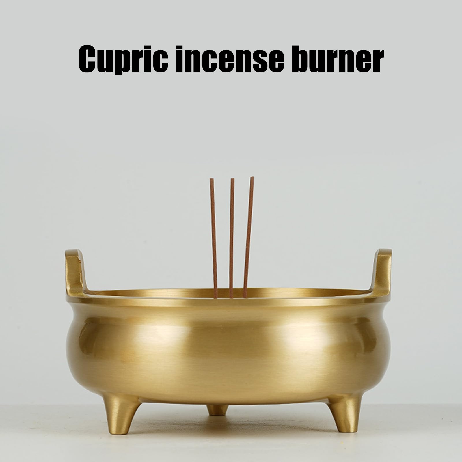 Stili Antichi Incensieri in Ottone Incensieri Incensiere in Ottone con Tre Gambe Solide per Appassionati Collezionisti Forniture per Cerimonie Religiose