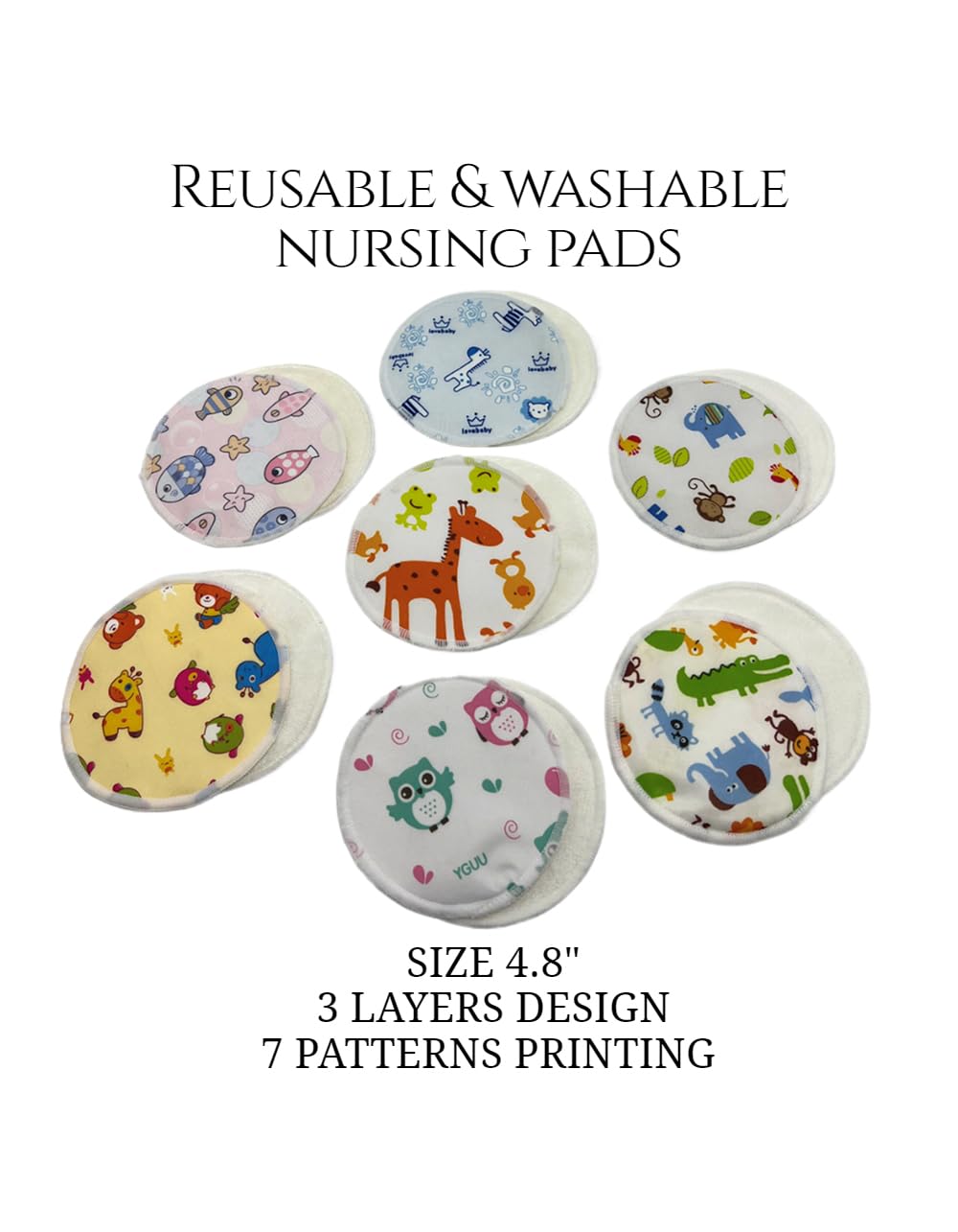 Paquete de 14 almohadillas de lactancia reutilizables, lavables, esenciales para la lactancia, imprescindibles para recién nacidos y niñas, esenciales posparto para mamá, súper suaves y