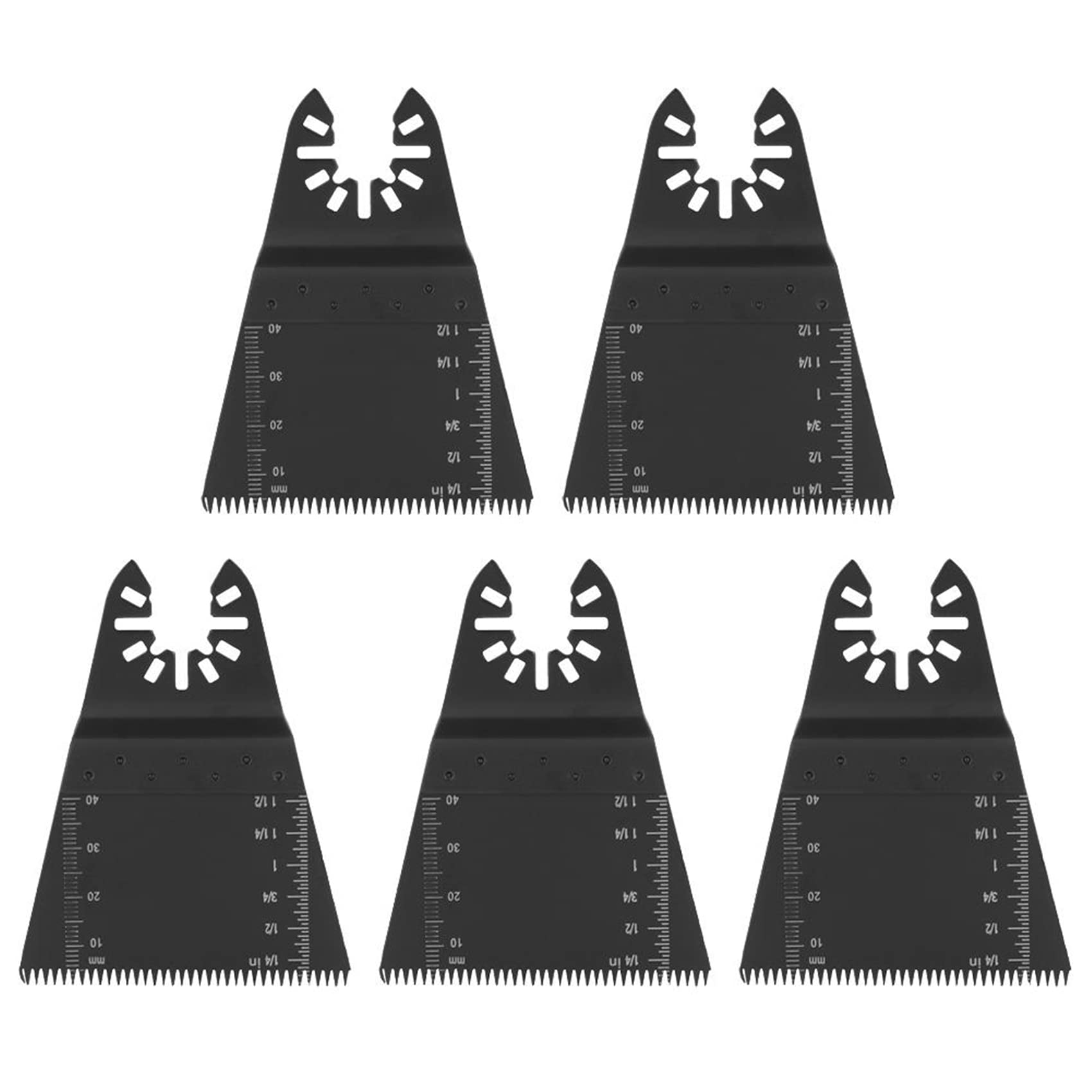 Artillery Lame de Scie Oscillante, 5pcs 65mm Outil Multifonction Accessoires Kit pour Plastique, Bois, Métal, Universelle Fein Multimaster, Dremel, Bosch, Makita, Dewalt