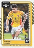 2025-26 DON RUSS ROAD TO WORLD CUP OPTIC #125 LUIS DIAZ COLOMBIA SOCCER OFFICIAL TRADING CARD OF SOCCER