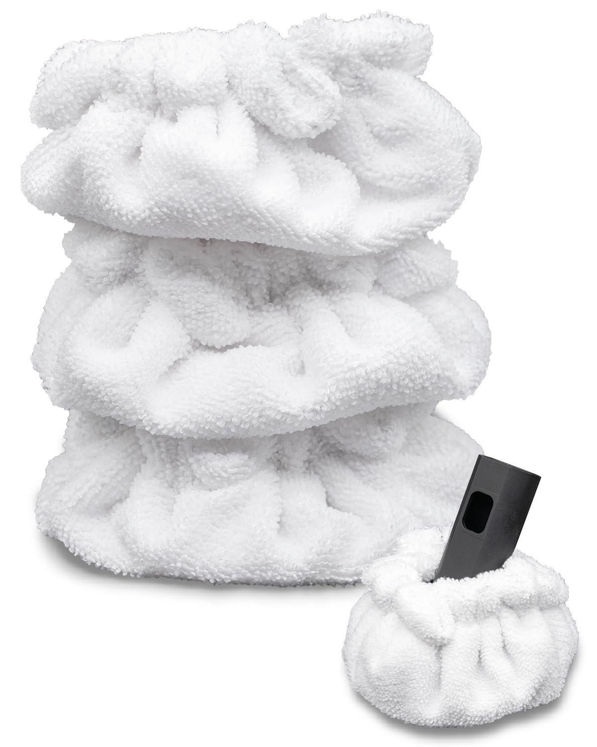 RunnoClean - Accesorios para limpieza a vapor, capó pequeño (triángulo) compatible con limpiador de vapor Dupray Neat, almohadillas reutilizables para mopa de vapor de precisión, paquete de 3