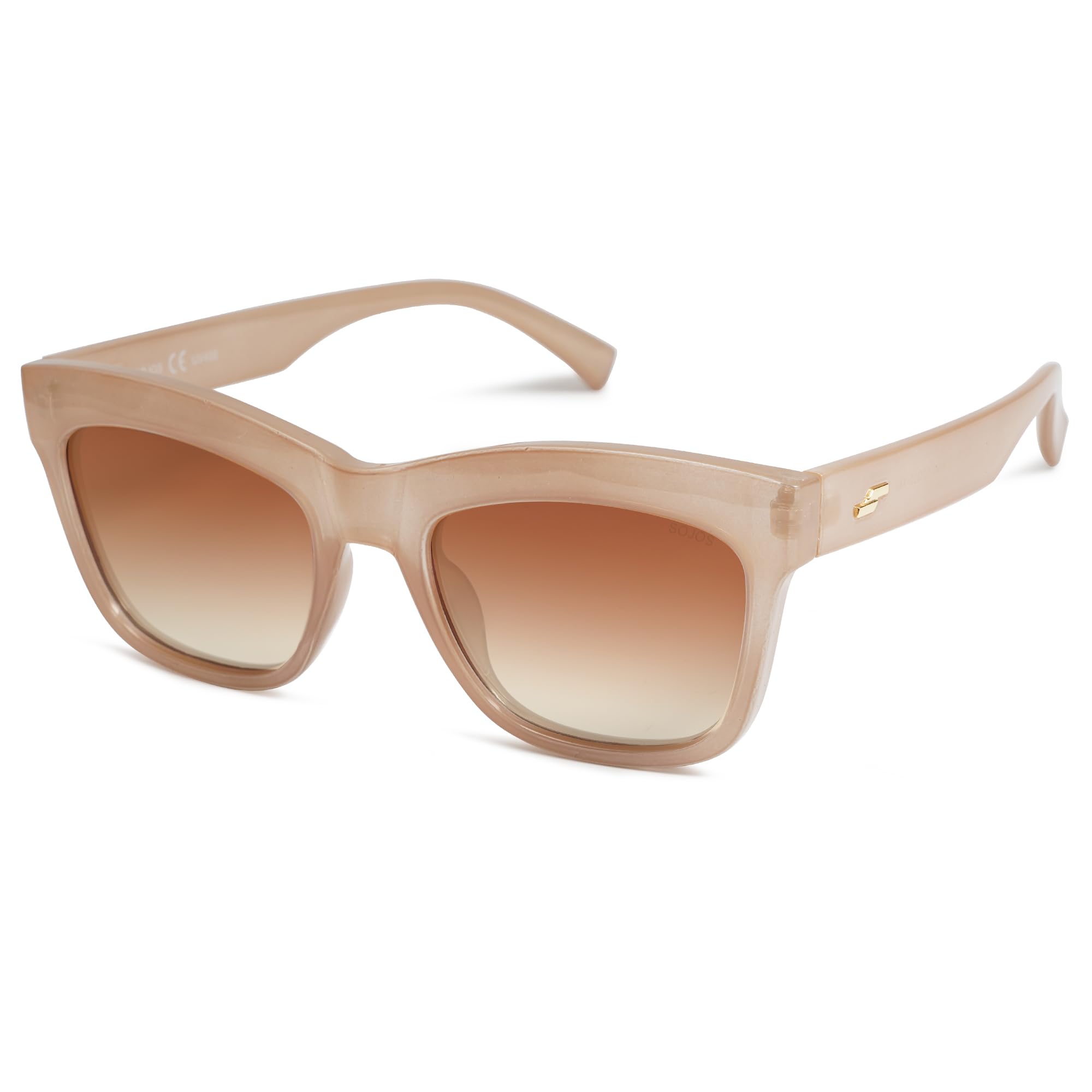 SOJOSRetro Trendy Cat Eye Polarized Sunglasses Womens Chuncky Stylish Sunnies SJ2254