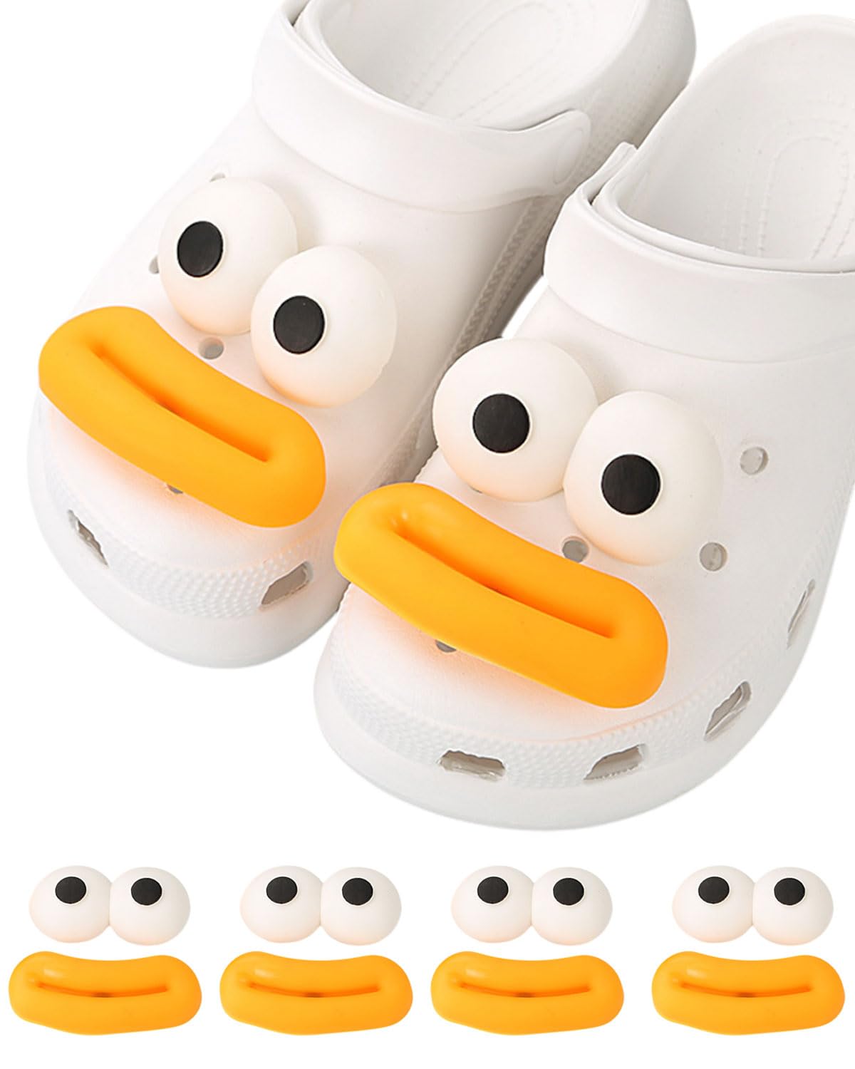 Adornos ​para Zapatos, 4 piezas Lindo Pins para Crocs Shoe Charms Diy Clog Sandalias Accesorios Mujeres Jóvenes