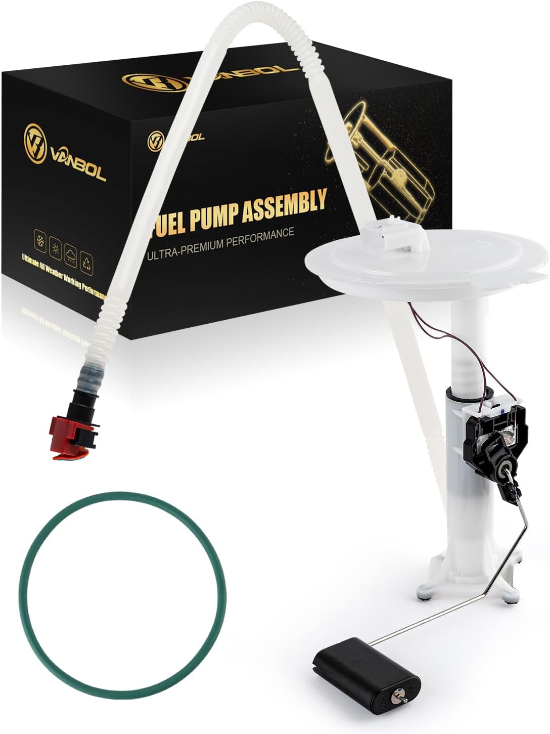 Electric Fuel Pump Assembly Compatible with 2011-2025 Dodge Durango, 2011-2022 Jeep Grand Cherokee V6 3.0L 3.6L V8 5.7L 6.2L 6.4L Replace E7286A 5145586AA VANBOL0183 with Sending Unit O-ring