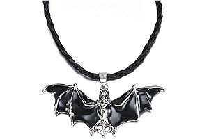 Vintage Silver Lily Munster Necklace