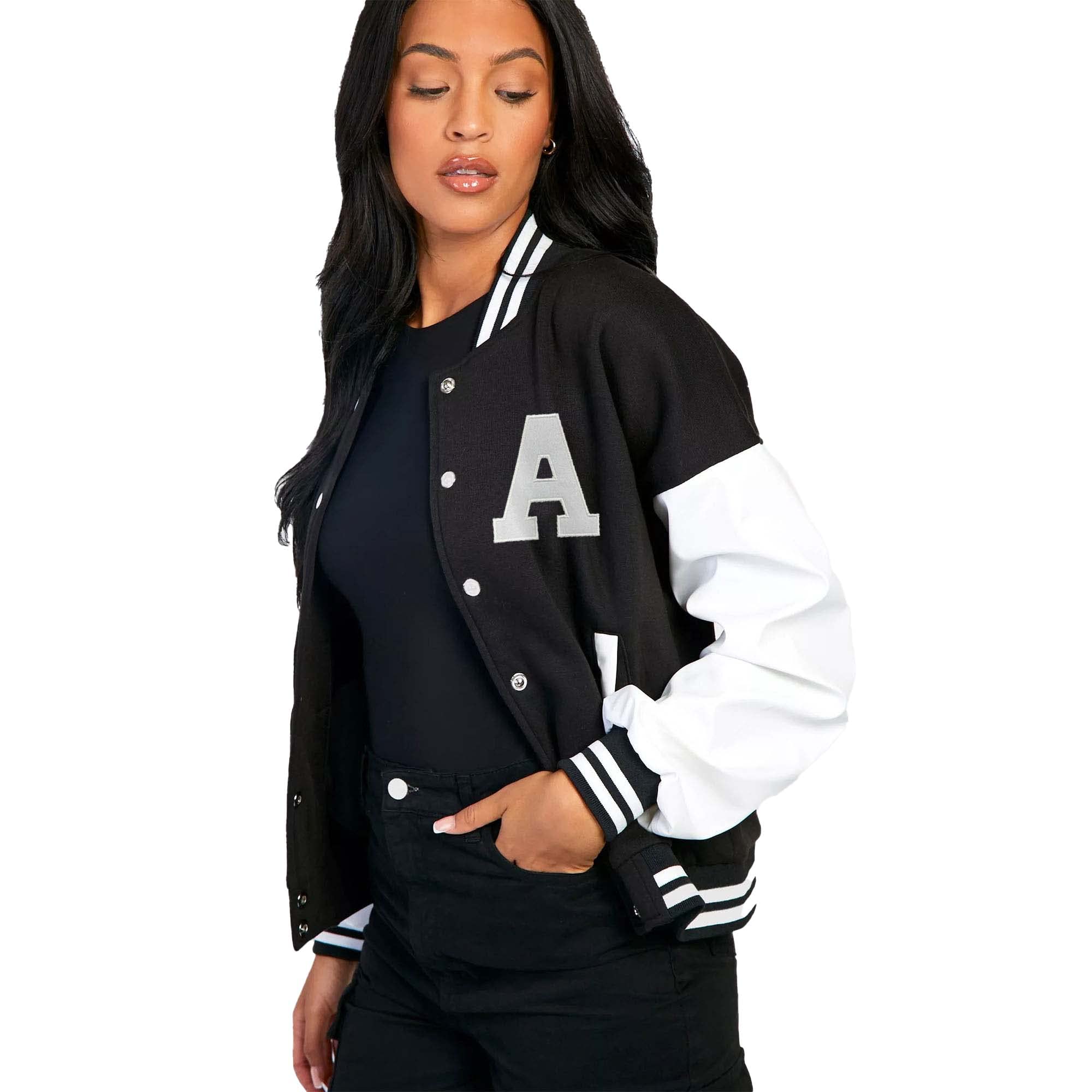 drobe LetterWomen Jacket For Women/College Varsity Jacket for Women-picture-55