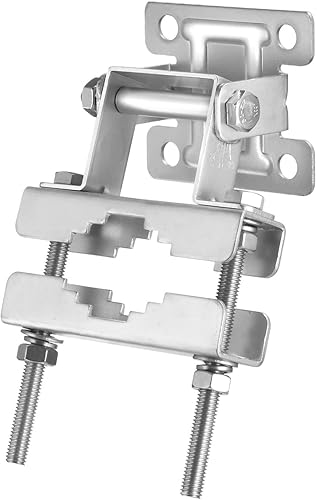Bingfu Soporte fijo para montaje en antena en panel, kit anticorrosión, abrazadera de mástil antioxidante periódica para exteriores 4G MIMO 5G NR