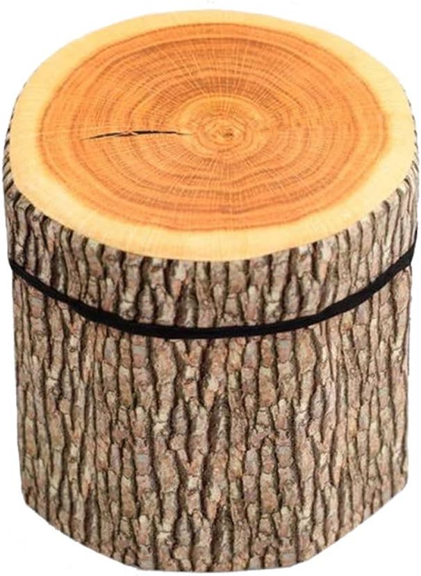 BIBITIME 3D Creative Tree Stump Storage Ottomans Clothing