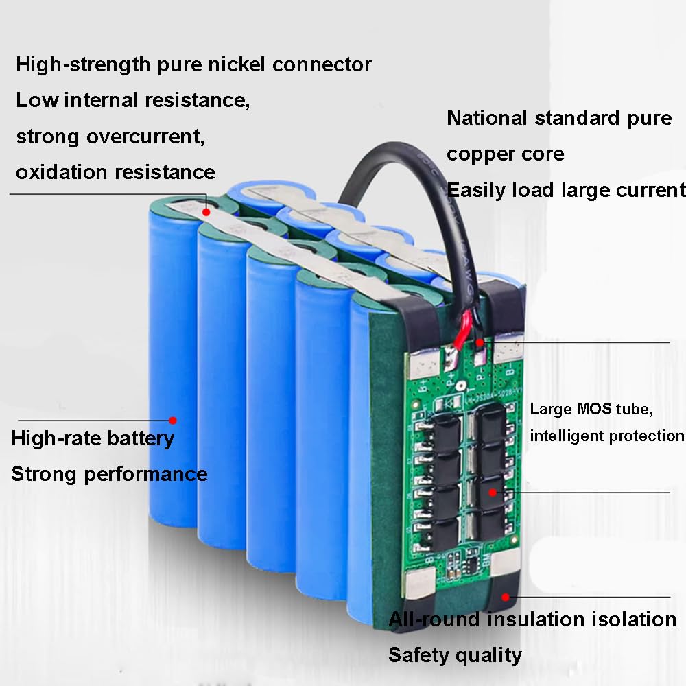 Batería de Litio recargable de 7,4 V, 7,4, 5200mAh, 9600mAh, batería de Ion de Litio mejorada para Barco, repuesto recargable, batería para Barco de cebo de Pesca