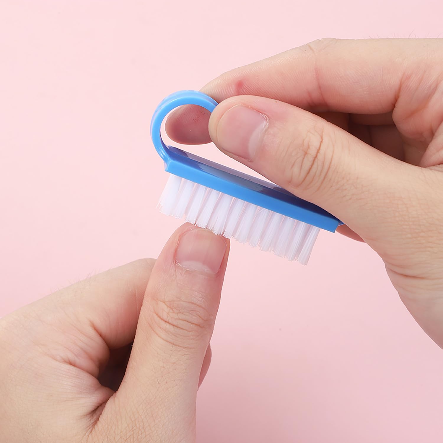 6 Pacchi Manico Spazzola per Unghie, per Dita e Unghie Pulitore Pennelli per Uomini e Donne(6 Colore?