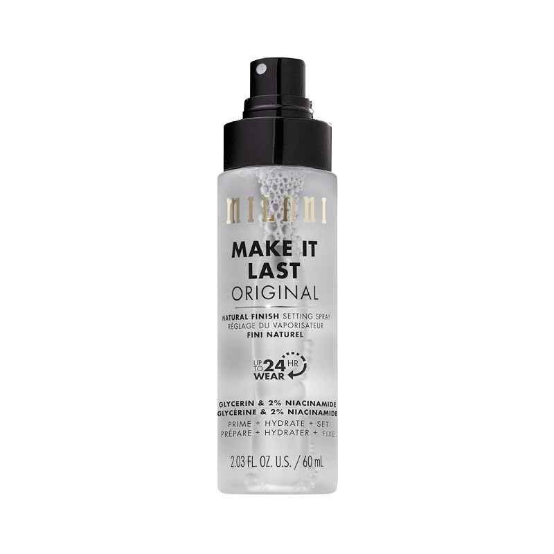 Bruma fixadora e primer Milani Make It Last com acabamento natural