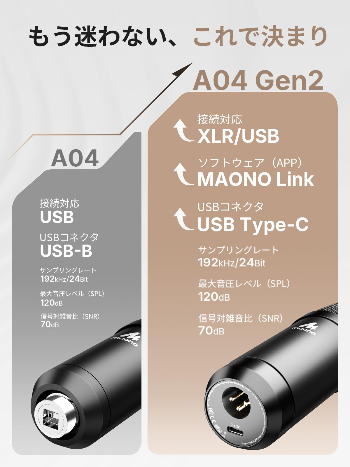 MAONO USBコンデンサーマイク XLR 卓上マイク プラグ&プレイ 単一指向性 アームスタンド付き ノイズ低減 PC/サウンドカード/ミキサー/会議/Skype/Windows/MacOS/PS4/PS5/スマホ対応 録音 生放送 ポットキャストYouTube ゲーム実況 在宅勤務 専用アプリ搭載 Type-Cアタブター付属 適格請求書発行可 マイクセット AU-A04 Gen2 - 3