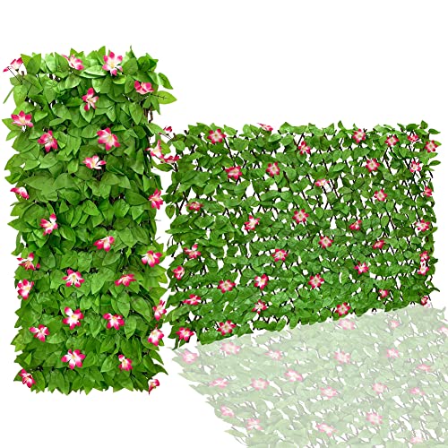 JOYSFIT Expandable Fence Privacy Screen for Balcony Patio Outdoor,Decorative Faux Ivy Fencing...