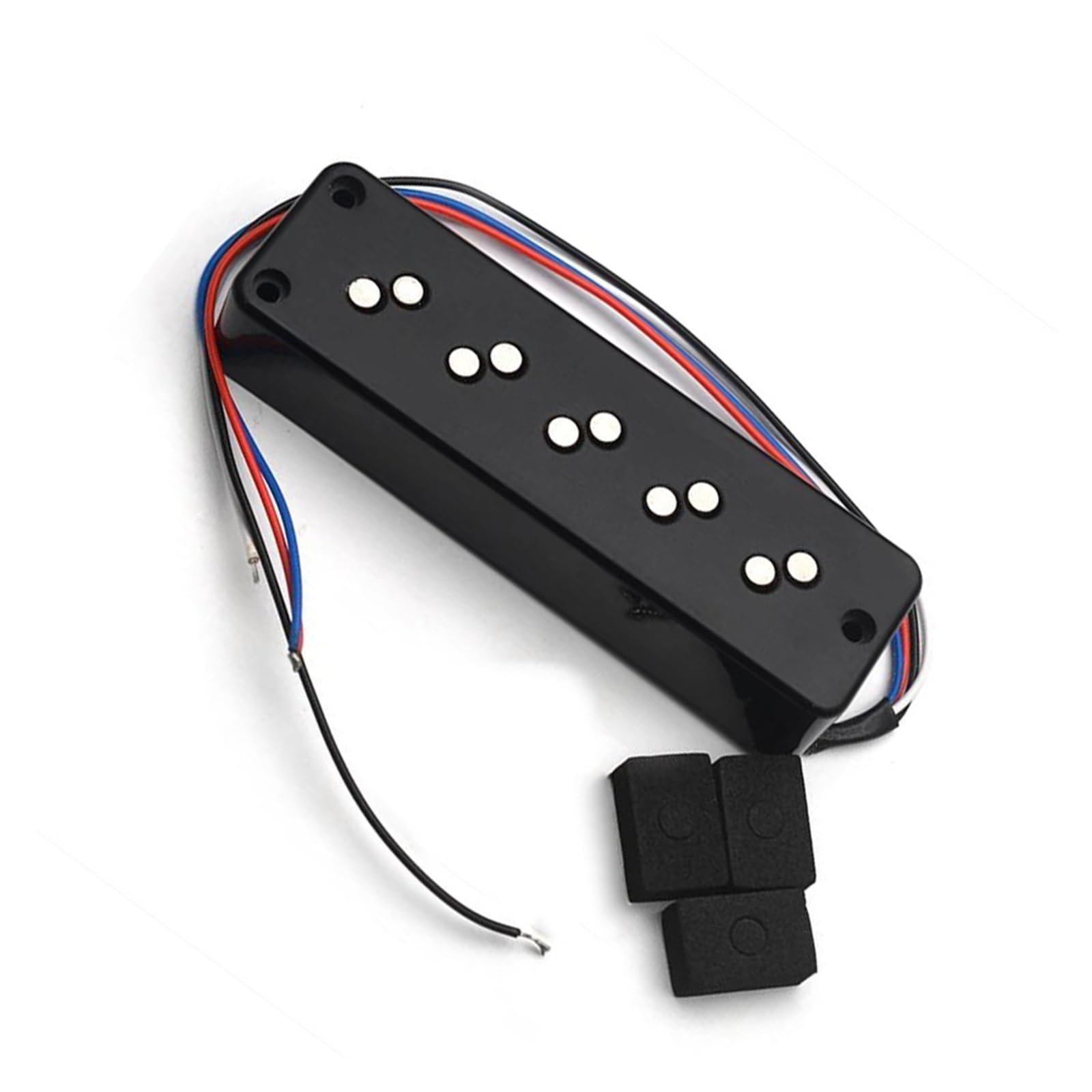 Alnico 5 Strunowy Humbucker Basowy Z 5 Ułożonymi W Stos Magnesami 3 Otworami I 4 Wyjściami C(N and B)