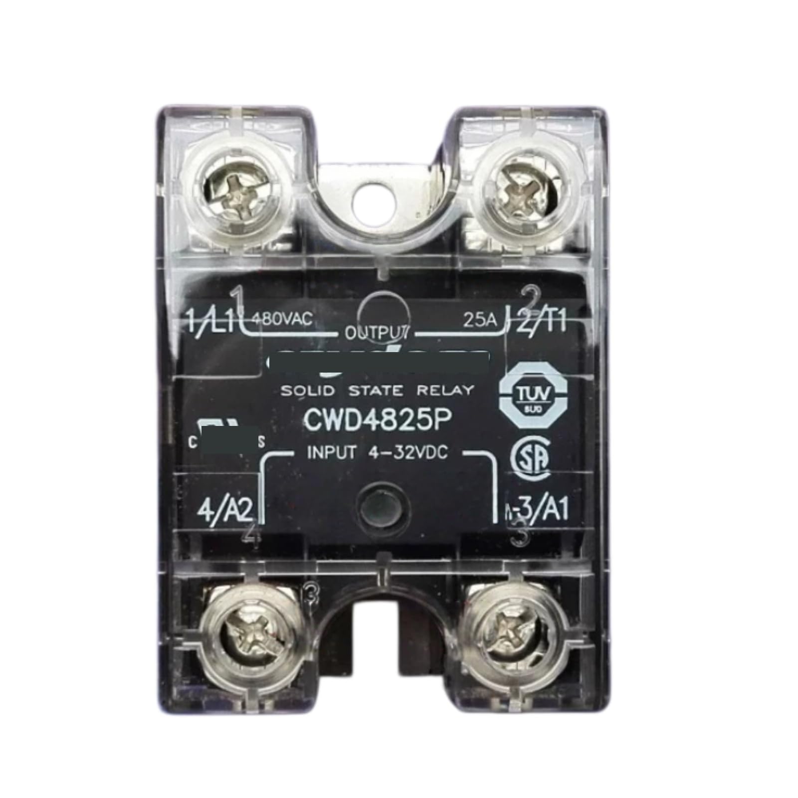 HKEJSJWA SSR Relay CWD4825P 25A 480VAC, Input 4-32VDC Solid State Relay