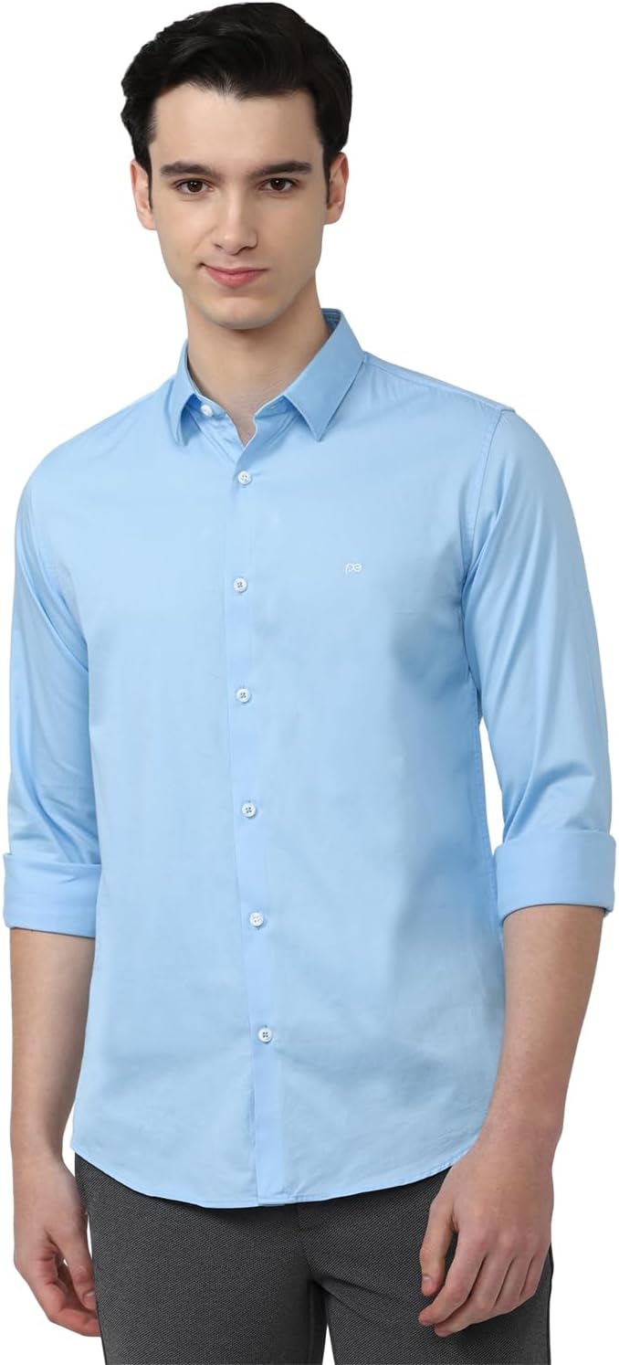 Peter England Men PCSFSSLPS14177 Western