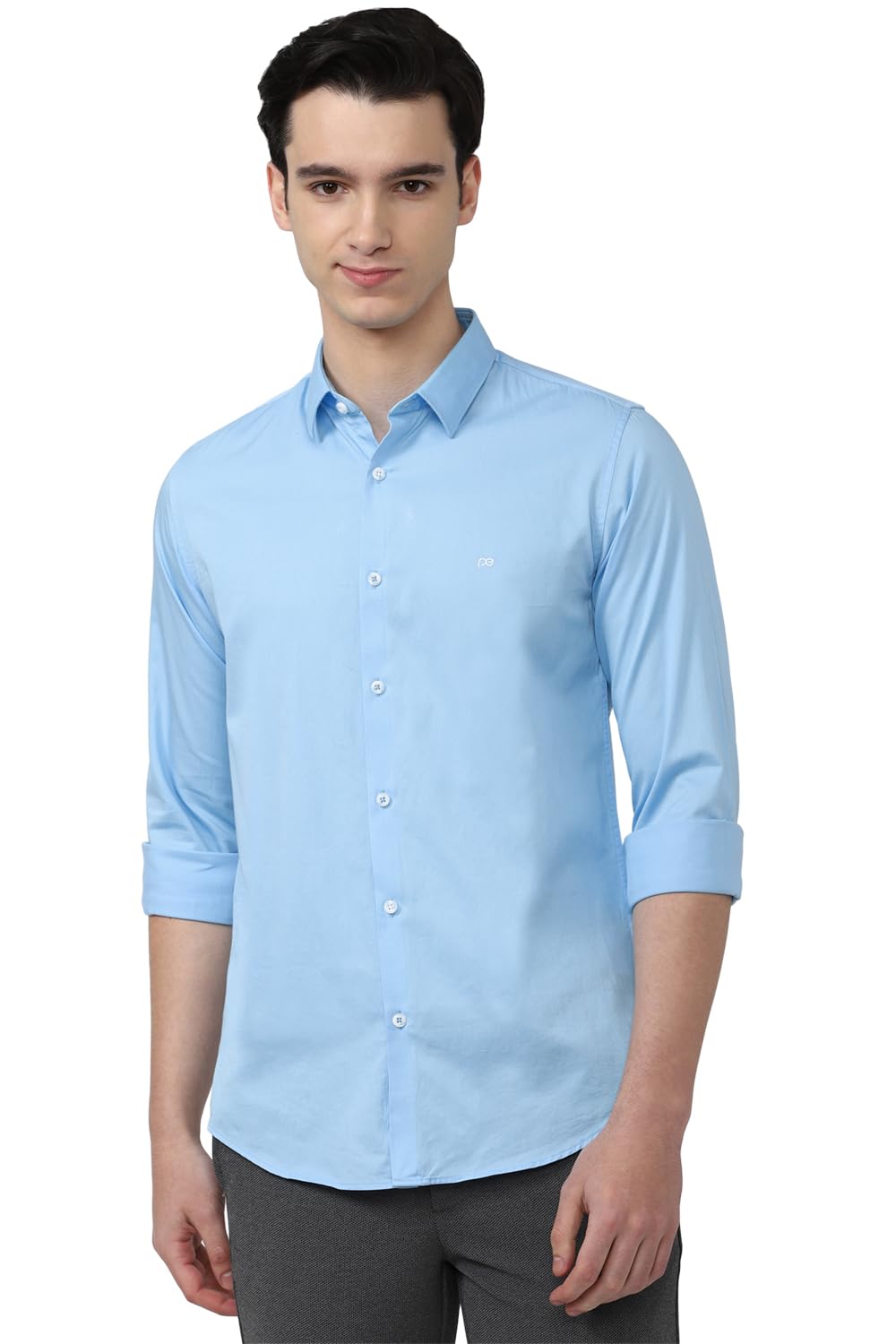 Peter England Men PCSFSSLPS14177 Western