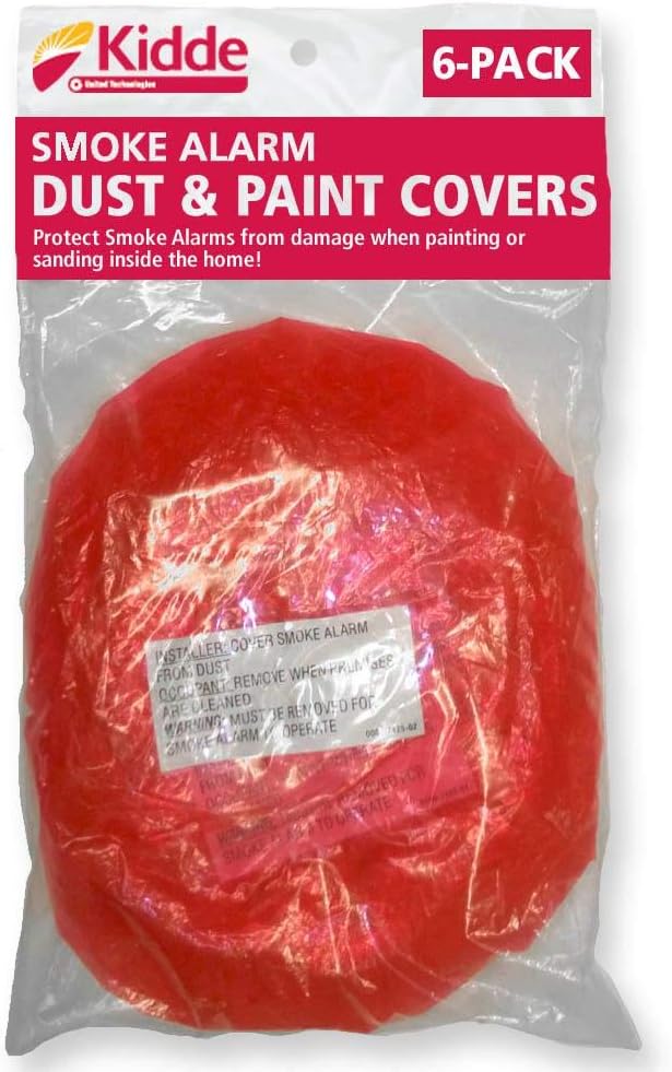 Kidde Smoke Alarm Dust/Paint Cover (6Pack)