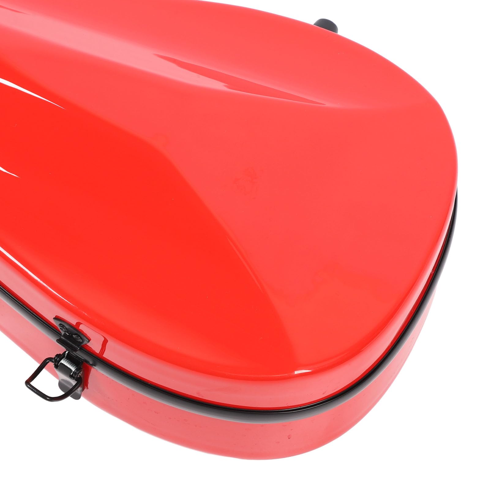 Fabater 4/4 Case di Violino, Scatola di Protezione del Violino in Fibra di Carbonio Rosso, Custodia per Violino Leggera con Igrometro e Spalle Doppie per il Viaggio