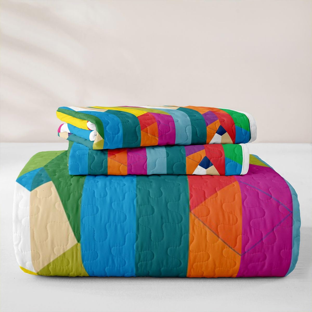 Homewish Wachsmalstift Bettüberwurf Tagesdecke 240x260cm