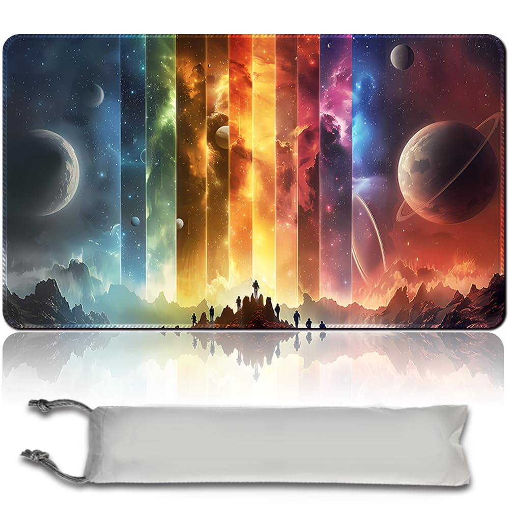 Board Game 60x35CM MTG Playmat + Free Waterproof Bag Compatible for OCG CCG RPG TCG Playmats,Mouse pad Desk Mats (mtg 31 (2),No Zone)